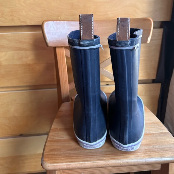 Like CÉLINE rubber boots - NWTB TRETORN Rubber and Leather Boots - Navy size 37 - Picture 4 of 7